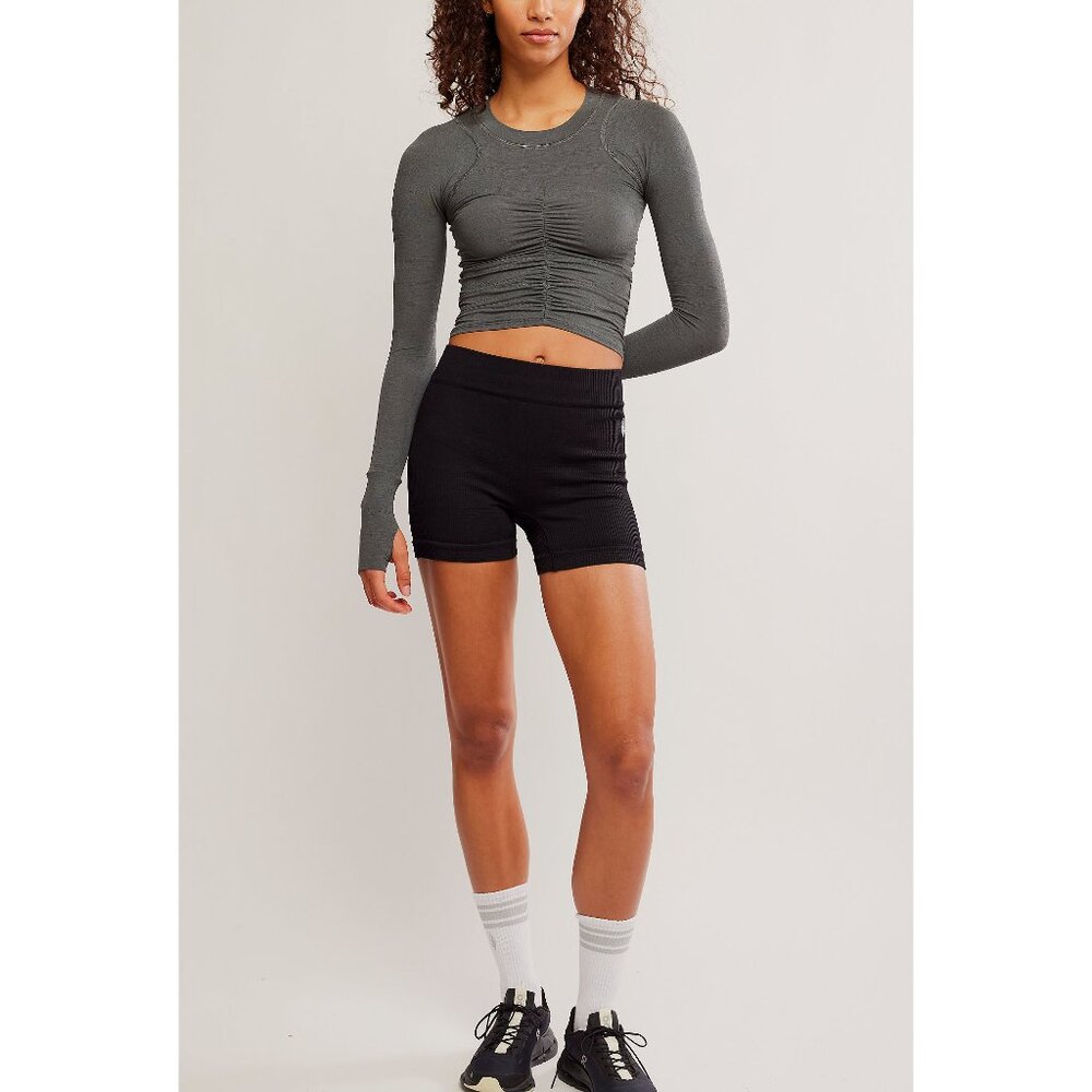 FP MOVEMENT Tempo Ruched Long Sleeve / Dark Shadow - Picture 2 of 6